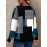 Color Block Crew Neck Pullover Sweatshirt, Casual Long Sleeve Sweatshirt For Spring & Fall, Women's Clothing