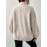 Zip Front Plush Pullover Sweatshirt, Casual Pocket Long Sleeve Sweatshirt, Women's Clothing