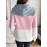 Drawstring Color Block Hoodies, Casual Drawstring Long Sleeve Sweatshirt, Women's Clothing