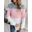 Drawstring Color Block Hoodies, Casual Drawstring Long Sleeve Sweatshirt, Women's Clothing