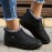 Women's Waterproof Snow Boots, Thermal Plush Lined Slip On Ankle Boots, Winter Warm Outdoor Flat Boots