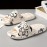 Print Cartoon Animal EVA Men Slippers Summer Thick Platform Soft Heel Non-slip Sole Home Indoor Man Bathroom Slides