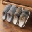 Men's PLUS SIZE Soft Plush Cozy House Slippers, Lightweight Breathable Anti-skid Slip-on Shoes With Fuzzy Lining For Indoor Walking, Autumn And Winter