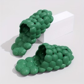 Men's Massage Bubble Slides, Trendy Cushioned Funny Non-slip Spa Slippers, Golf Ball Slides