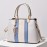 Women's Elegant Tote Satchel Bag, Classic Pattern Shoulder Bag, All-Match Shoulder Bag For Work