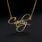 Personalized Creative DIY Customized Cursive Script English Letter Necklace (Customied Only English Language)