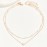 Delicate Heart Pendant Faux Pearl Clavicle Chain Necklace Delicate Party Jewelry For Girls