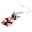 Cute Christmas Dog Design Dangle Earrings Simple Cute Style Alloy Jewelry Adorable Christmas Ear Ornaments