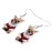 Cute Christmas Dog Design Dangle Earrings Simple Cute Style Alloy Jewelry Adorable Christmas Ear Ornaments