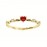 Exquisite Promise Ring Inlaid Scarlet Zirconia In Heart Shape Engagement / Wedding Ring For Brides 18k Gold Plated Just Pick A Color U Like