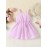 Cute Princess Cami Dress, Baby Girls Suspender Puff Bow Dress