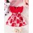 Casual Floral Print Puff Sleeve Shirred High Waist Flared Midi Dress With Belt For Toddler Baby Girls