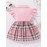 Girl's Casual Plaid Bowknot Flutter Sleeve Lapel Collar Dress, Trendy Stitching Dress, Toddlers Children Cotton Summer Clothes