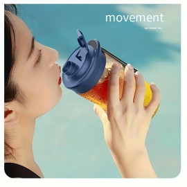 2 Cups, Portable Fruit Juicer, 1 Fruit Smoothie And Milkshake, Wireless Juicer, USB Charging Mixer For Baby Food, Gym, Home, Travel