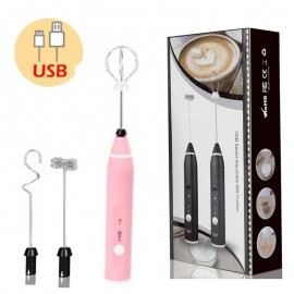 Wireless Electric Milk Frother With USB Charging - Handheld Mini Blender For Coffee, Cappuccino, And Cream - Portable Whisk Mixer With Fast Foam Technology