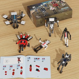 428pcs Toilet Speaker Camerama, Protagonist Group 3d Anime Monster Building Block Model, Collectible Exquisite Ornaments, Christmas Halloween Birthday Gift