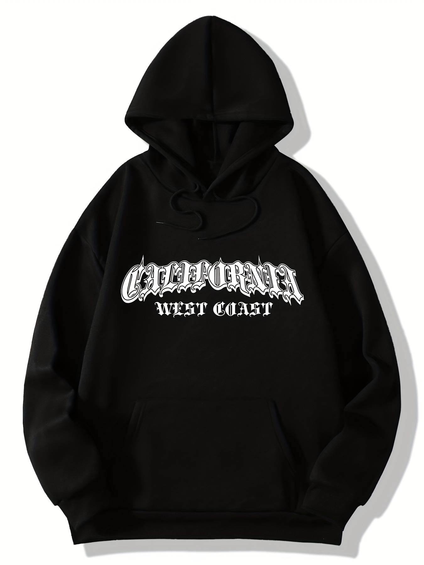 california letter print hoodies casual drawstring long sleeve sweatshirt womens clothing details 25