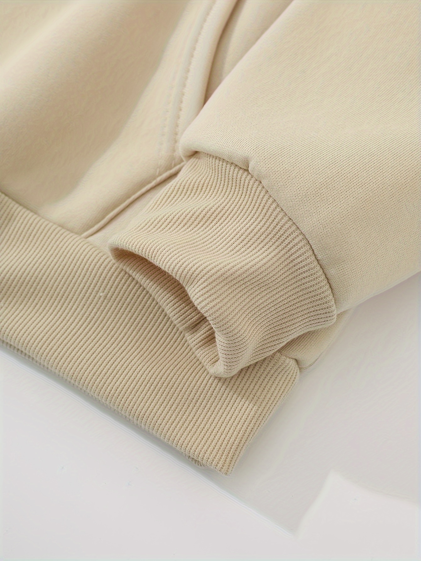 grey thermal hoodies kangaroo pocket casual sweatshirt for fall winter womens clothing details 30