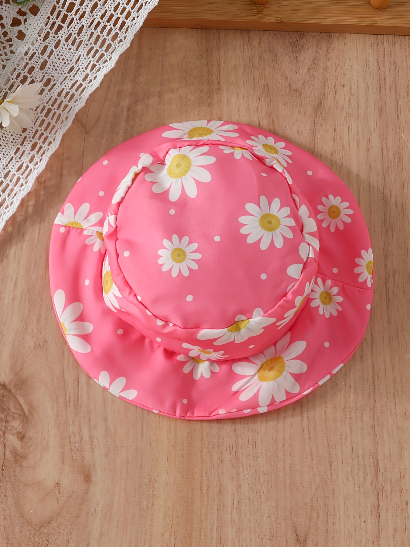 2pcs baby girls summer casual style daisy print suspender dress hat set details 9